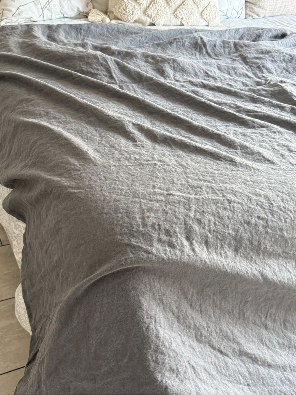 CULTIVER Duvet Soft Gray - Neutral Slate Bedding Size Queen